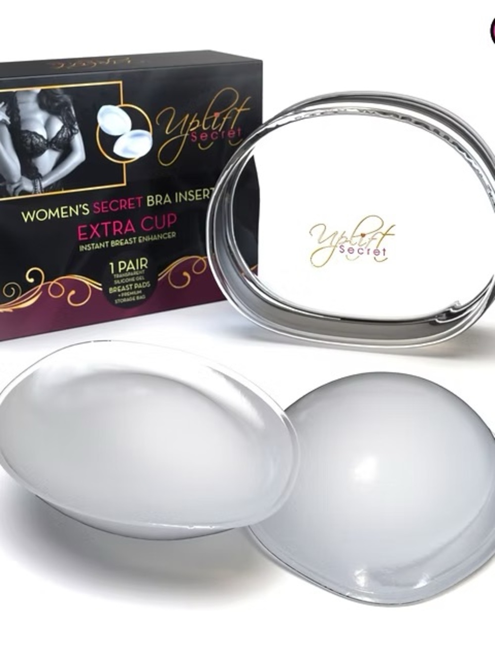 Clear Silicone Bandeau Bra Inserts - Invisible Lift